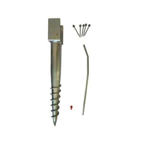 Pa gen fouye metal Ground vis Pou shed